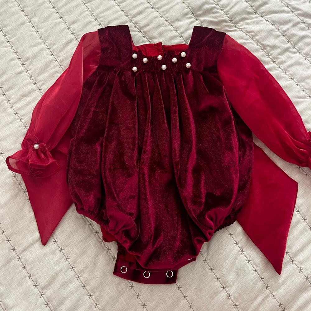 Beautiful velvet romper